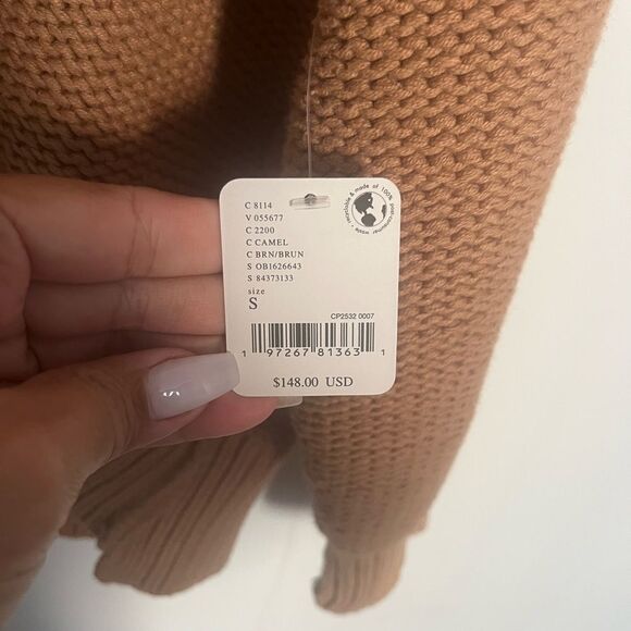 NWT Free People Alli V-Neck Sweater - Picture 9 of 10